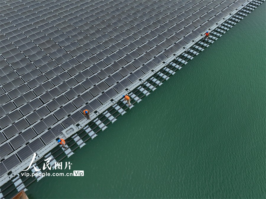 山東聊城：202兆瓦水上漂浮式光伏電站即將投產發電